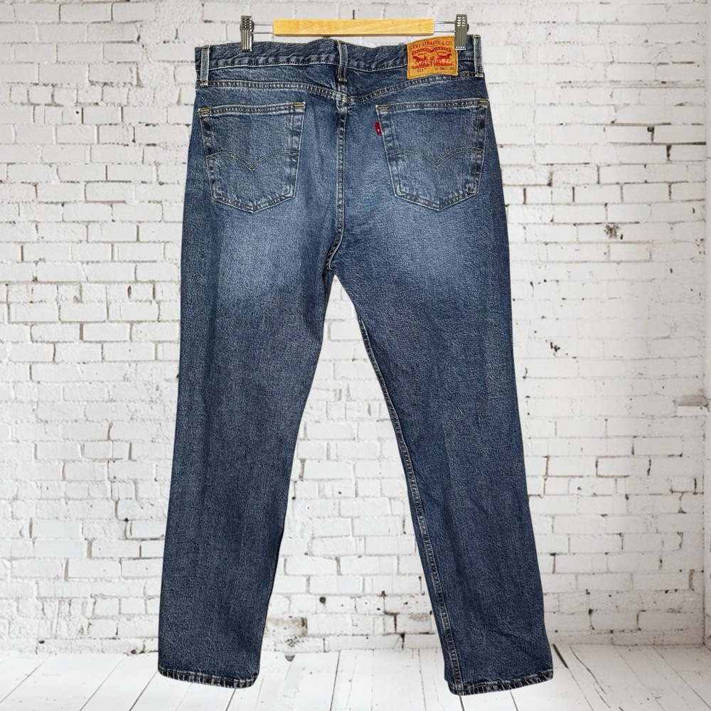 Levis 511 Slim Fit Jeans Stretch Blue Mens Size 36x30 Straight Leg Red Tag Denim